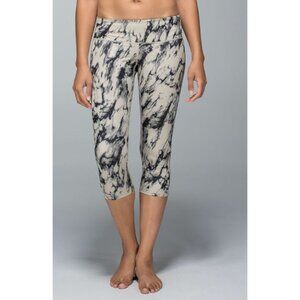 Lululemon Wunder Under Crop *Full-On Luxtreme Great Granite Black Mojave Tan 4